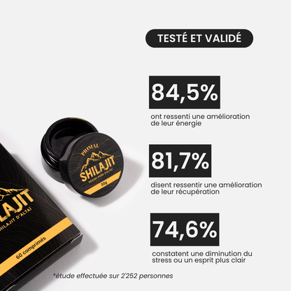 Comprimés de Shilajit Primal